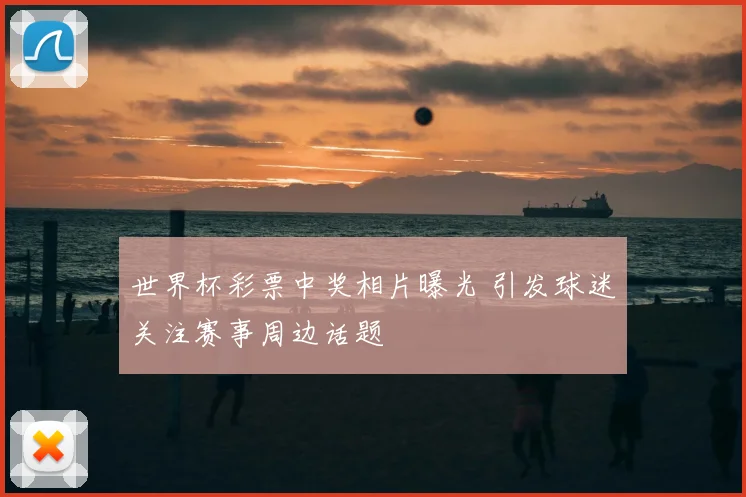 世界杯彩票中奖相片曝光 引发球迷关注赛事周边话题